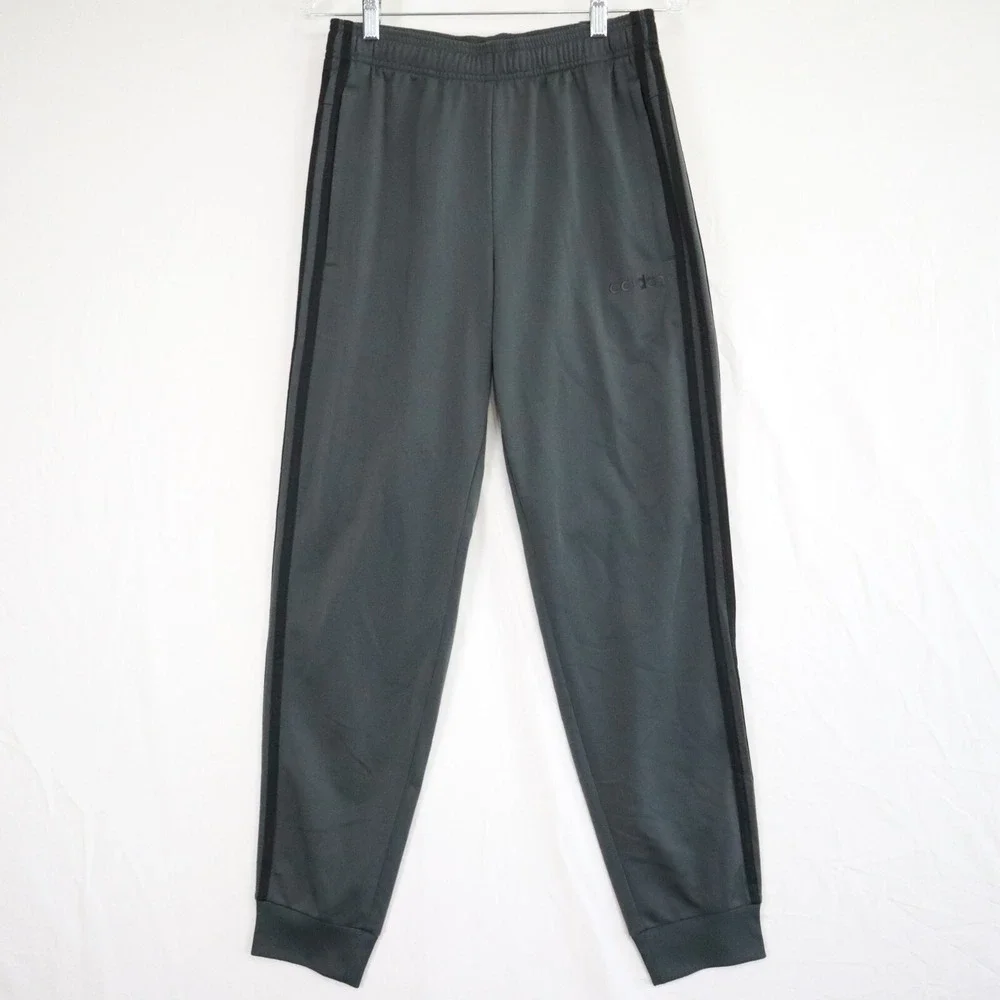Adidas Pants Mens Small Regular Tapered Activewear Jogger Athletic‎ Gray NWT